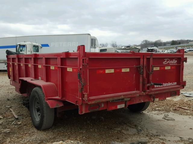 4MWBD1421EN033784 - 2013 DUMP TRAILER RED photo 3