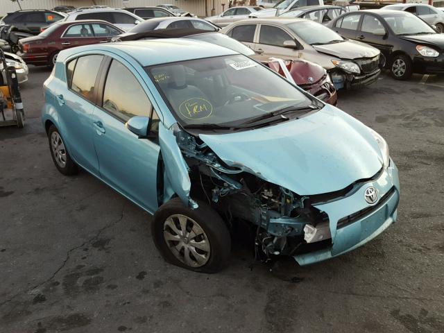 JTDKDTB32E1059543 - 2014 TOYOTA PRIUS C BLUE photo 1