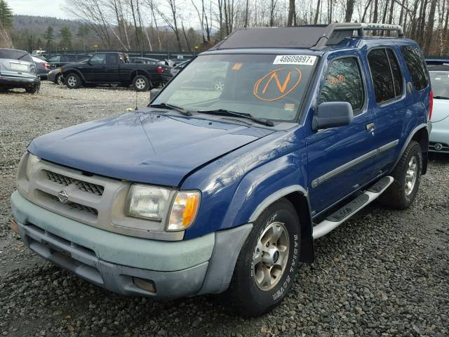 5N1ED28Y01C527354 - 2001 NISSAN XTERRA XE BLUE photo 2