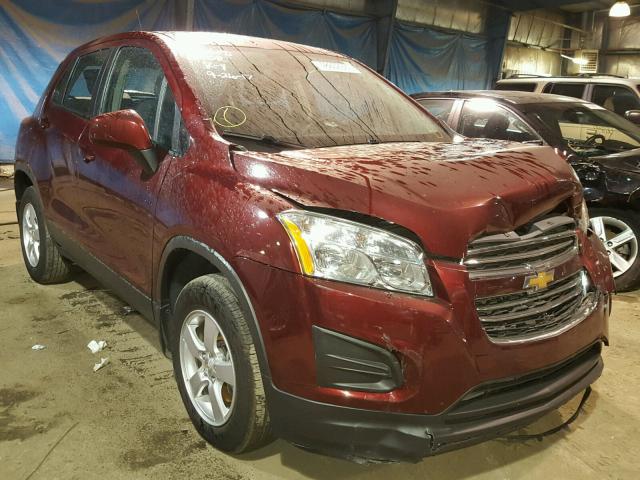 3GNCJNSBXGL218182 - 2016 CHEVROLET TRAX LS MAROON photo 1