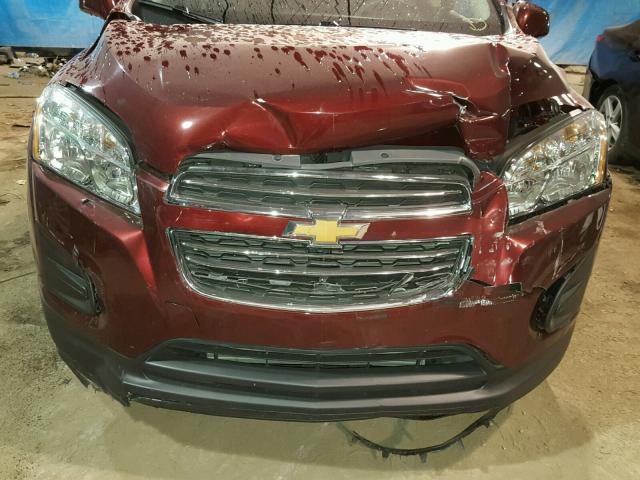 3GNCJNSBXGL218182 - 2016 CHEVROLET TRAX LS MAROON photo 9