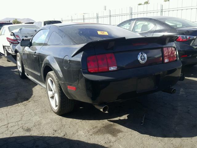 1ZVHT80N385115577 - 2008 FORD MUSTANG BLACK photo 3