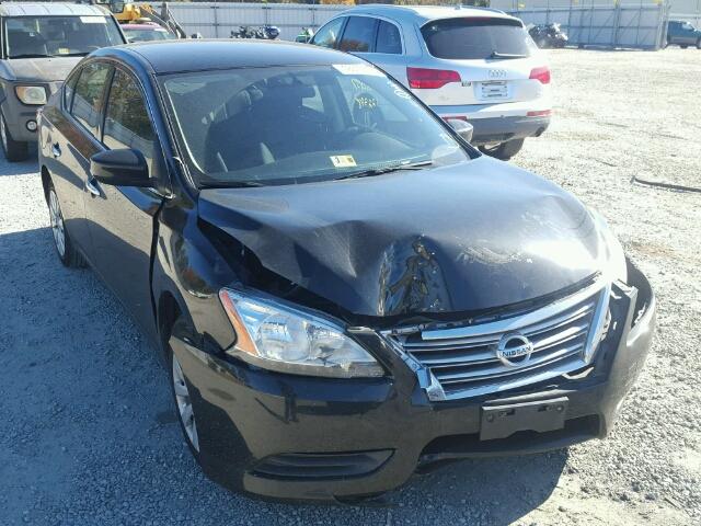 3N1AB7APXEY217865 - 2014 NISSAN SENTRA S BLACK photo 1