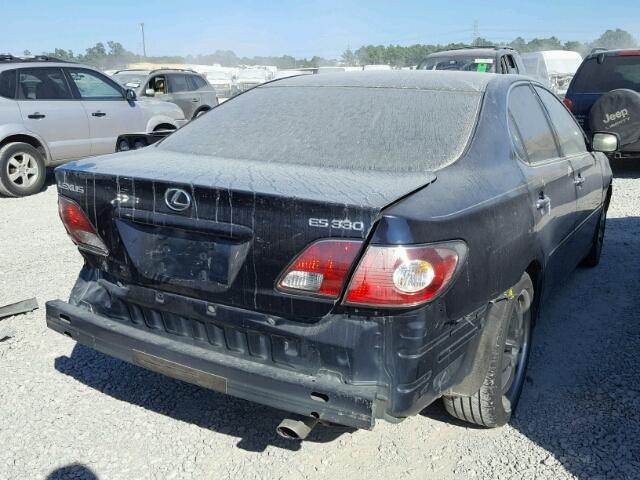 JTHBA30G045013990 - 2004 LEXUS ES 330 BLUE photo 4