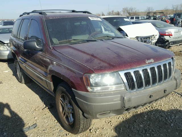 1J4GX48S22C264940 - 2002 JEEP GRAND CHER MAROON photo 1