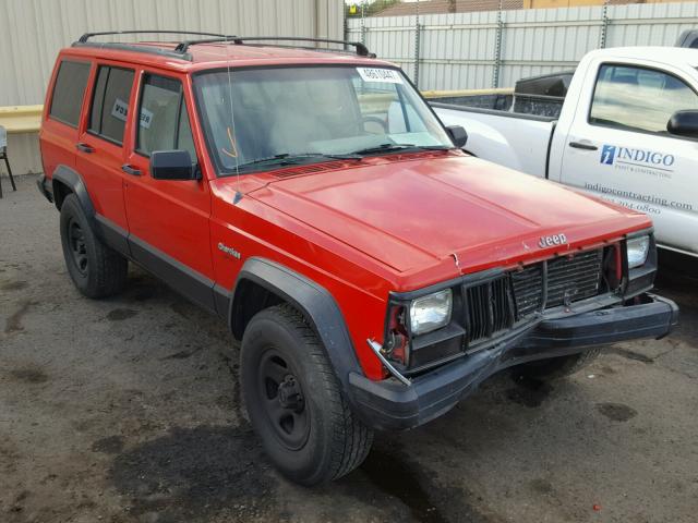 1J4FT68S2TL206346 - 1996 JEEP CHEROKEE S RED photo 1