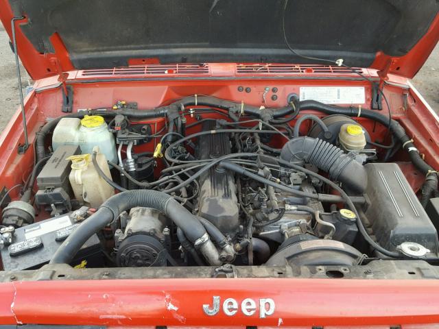 1J4FT68S2TL206346 - 1996 JEEP CHEROKEE S RED photo 7