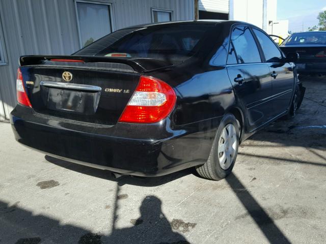 4T1BE32K74U285624 - 2004 TOYOTA CAMRY LE BLACK photo 4