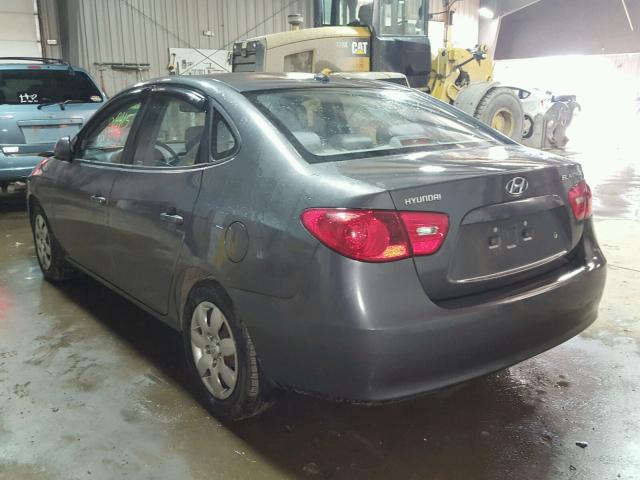 KMHDU46D48U282523 - 2008 HYUNDAI ELANTRA GL GRAY photo 3