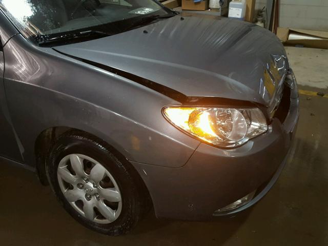 KMHDU46D48U282523 - 2008 HYUNDAI ELANTRA GL GRAY photo 9