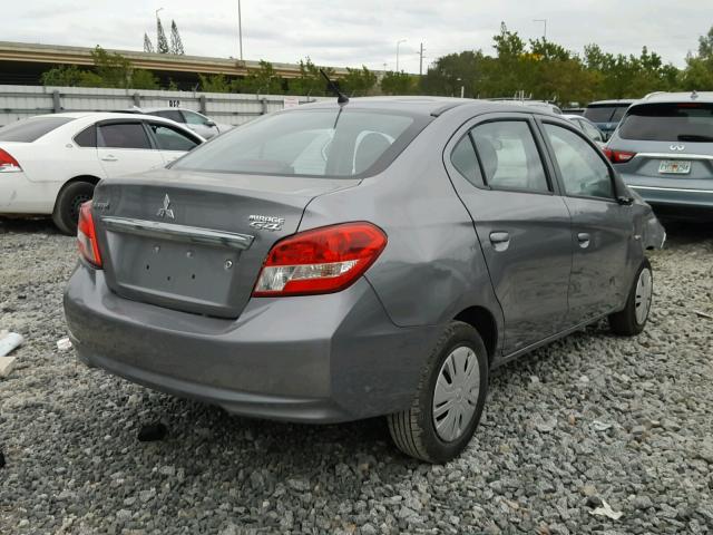 ML32F3FJ9HH000460 - 2017 MITSUBISHI MIRAGE G4 GRAY photo 4