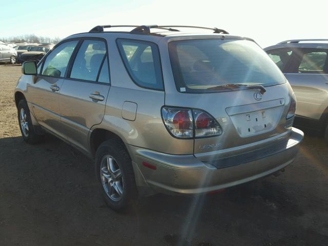 JTJGF10U920142935 - 2002 LEXUS RX 300 TAN photo 3