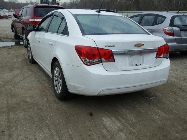 1G1PC5SHXB7265114 - 2011 CHEVROLET CRUZE LS WHITE photo 3