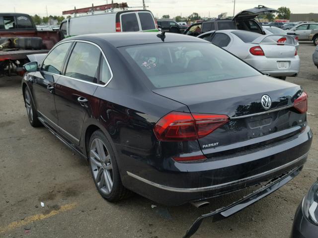 1VWDT7A33HC067113 - 2017 VOLKSWAGEN PASSAT R-L BLACK photo 3