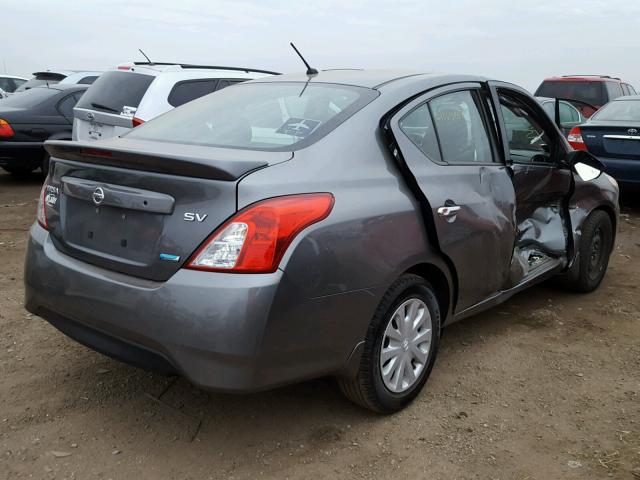 3N1CN7AP1GL882783 - 2016 NISSAN VERSA S GRAY photo 4