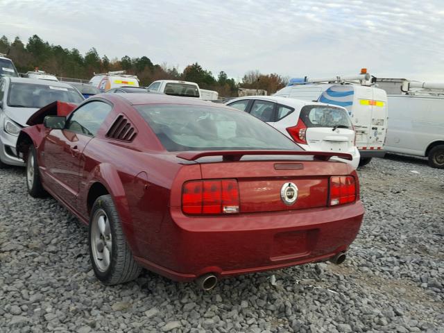 1ZVFT82H775252390 - 2007 FORD MUSTANG GT RED photo 3