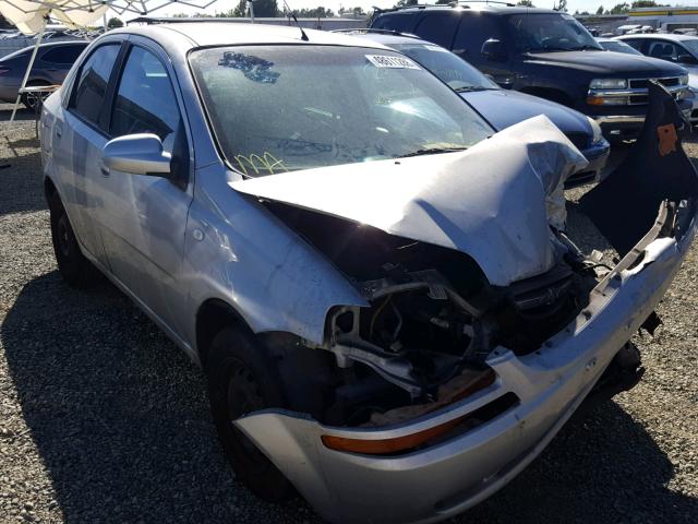 KL1TD56646B671234 - 2006 CHEVROLET AVEO BASE Gümüş foto 1