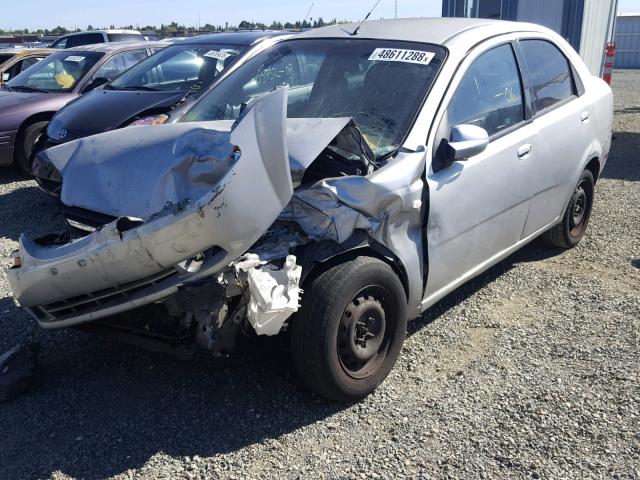 KL1TD56646B671234 - 2006 CHEVROLET AVEO BASE Gümüş foto 2