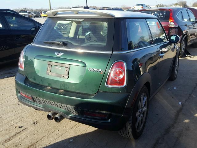 WMWSV3C57DT390602 - 2013 MINI COOPER S GREEN photo 4