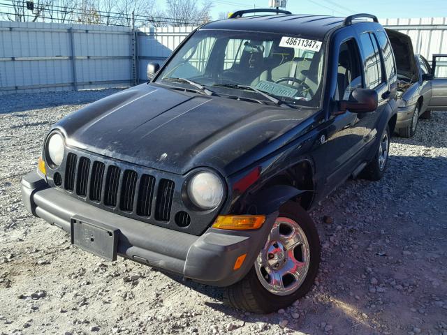 1J4GL48K47W646906 - 2007 JEEP LIBERTY SP BLUE photo 2