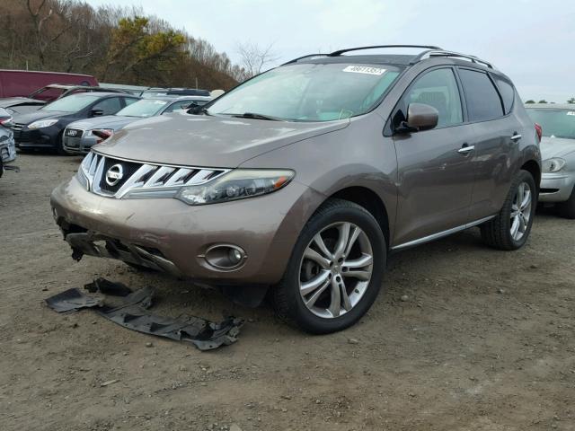 JN8AZ18W09W110568 - 2009 NISSAN MURANO S BROWN photo 2