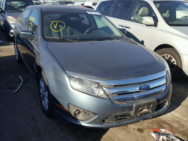 3FAHP0HA3CR114063 - 2012 FORD FUSION SE BLUE photo 1