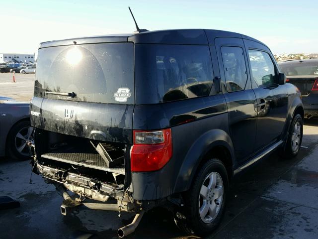 5J6YH18655L007083 - 2005 HONDA ELEMENT EX BLACK photo 4