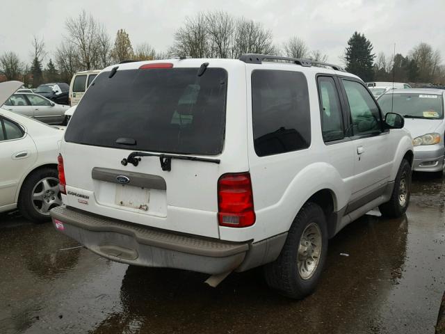 1FMYU70E41UC59706 - 2001 FORD EXPLORER S WHITE photo 4