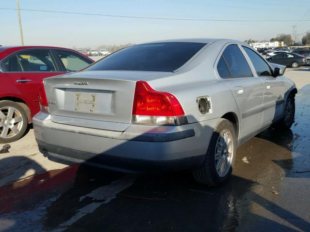 YV1RS61T542336552 - 2004 VOLVO S60 SILVER photo 4