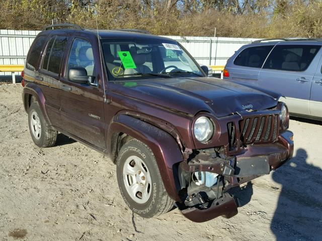 1J4GL58K54W295117 - 2004 JEEP LIBERTY LI MAROON photo 1