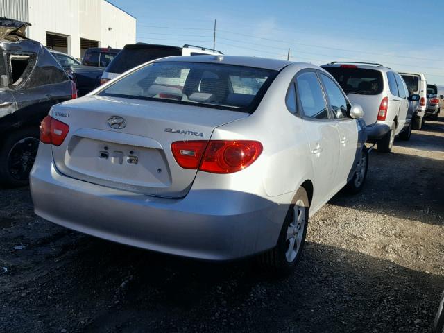 KMHDU46D68U322455 - 2008 HYUNDAI ELANTRA GL SILVER photo 4