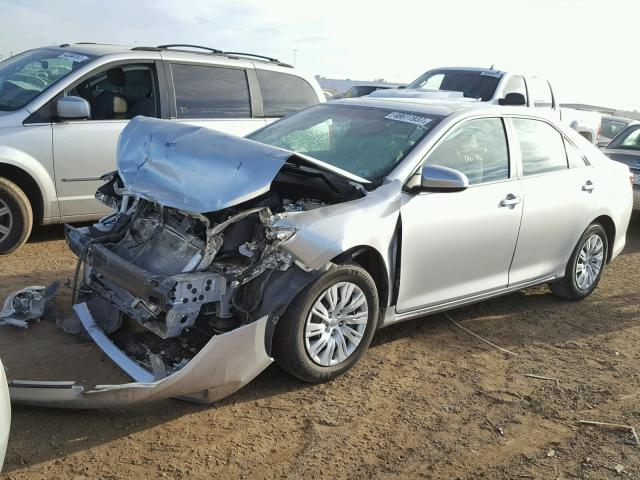 4T4BF1FK9DR334890 - 2013 TOYOTA CAMRY L GRAY photo 2