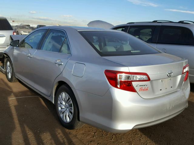 4T4BF1FK9DR334890 - 2013 TOYOTA CAMRY L GRAY photo 3