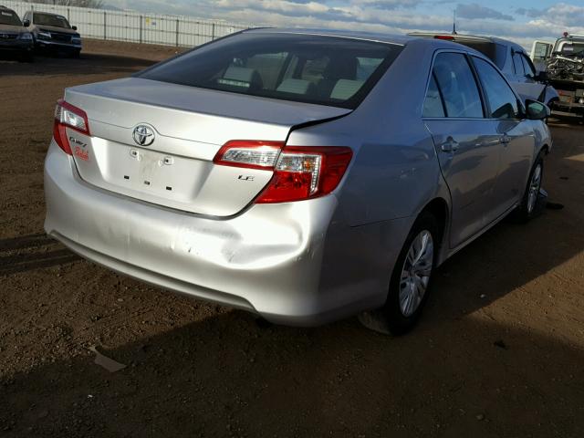 4T4BF1FK9DR334890 - 2013 TOYOTA CAMRY L GRAY photo 4