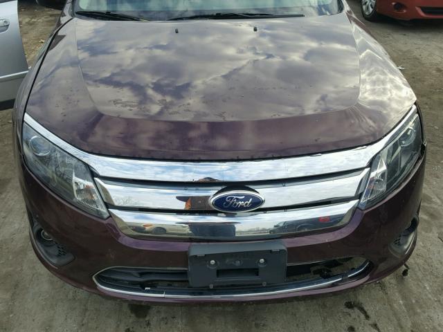 3FAHP0HA6BR317043 - 2011 FORD FUSION SE PURPLE photo 7