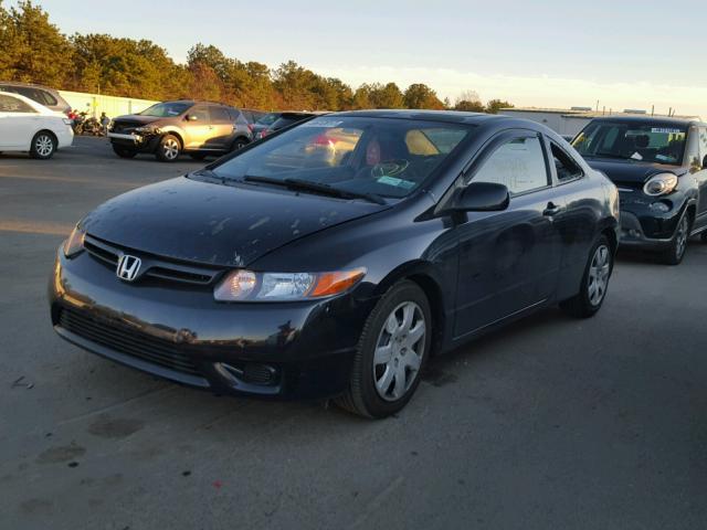 2HGFG12847H546855 - 2007 HONDA CIVIC EX BLACK photo 2