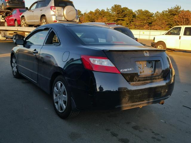 2HGFG12847H546855 - 2007 HONDA CIVIC EX BLACK photo 3