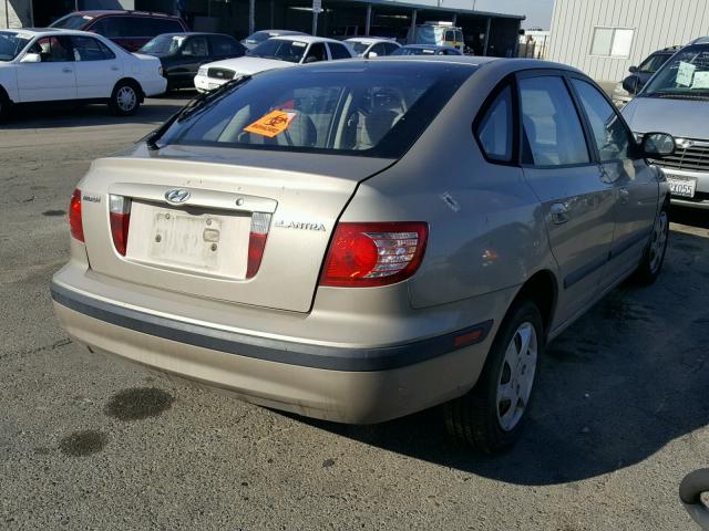 KMHDN56D66U179877 - 2006 HYUNDAI ELANTRA GL GOLD photo 4