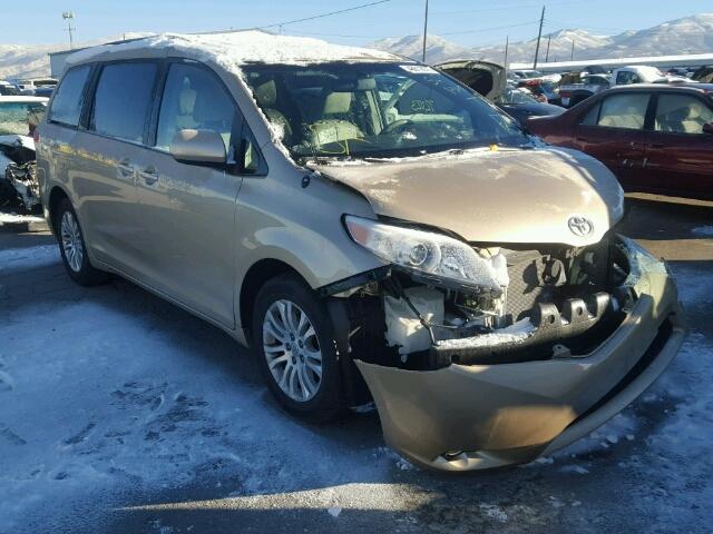 5TDYK3DC9DS330967 - 2013 TOYOTA SIENNA XLE GOLD photo 1