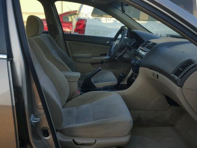 1HGCM56384A108609 - 2004 HONDA ACCORD LX GOLD photo 5