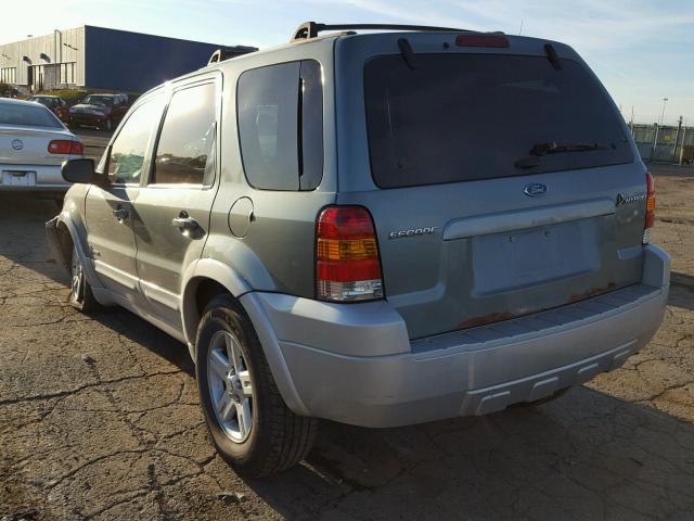 1FMYU95H96KA25790 - 2006 FORD ESCAPE HEV GREEN photo 3