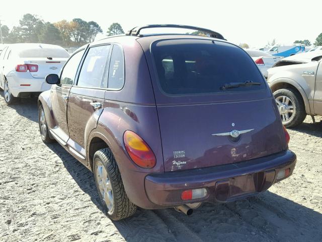 3C4FY58BX3T621615 - 2003 CHRYSLER PT CRUISER PURPLE photo 3