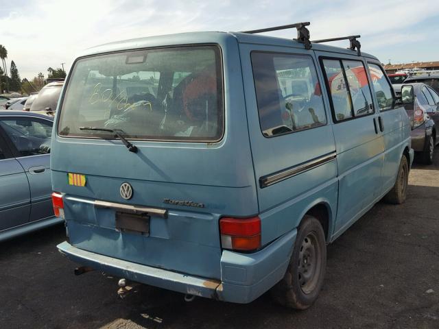 WV2MD0703PH003130 - 1993 VOLKSWAGEN EUROVAN MV BLUE photo 4