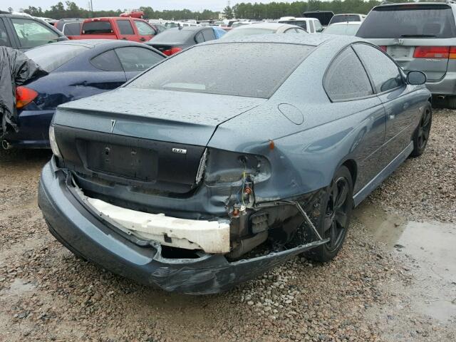 6G2VX12U16L557151 - 2006 PONTIAC GTO BLUE photo 4