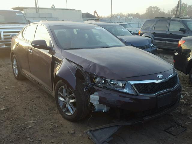 5XXGM4A79DG104996 - 2013 KIA OPTIMA LX MAROON photo 1