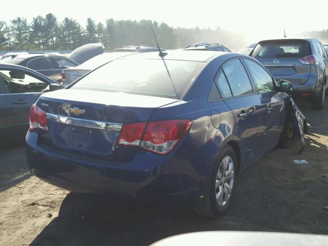 1G1PA5SGXD7303294 - 2013 CHEVROLET CRUZE LS BLUE photo 4