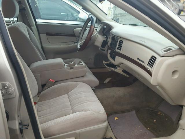 2G1WF52E239106337 - 2003 CHEVROLET IMPALA BEIGE photo 5