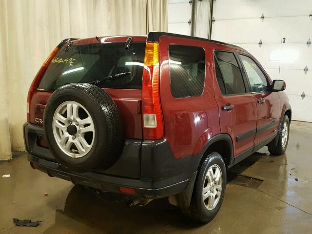 JHLRD78803C026070 - 2003 HONDA CR-V EX RED photo 4