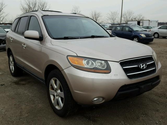 5NMSH73E77H059123 - 2007 HYUNDAI SANTA FE S GOLD photo 1