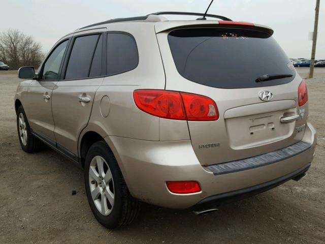 5NMSH73E77H059123 - 2007 HYUNDAI SANTA FE S GOLD photo 3